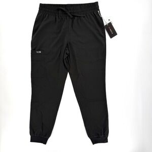 Koi Basics Gemma Jogger Women S Black New Scrub Pants Moisture Wicking Cargo